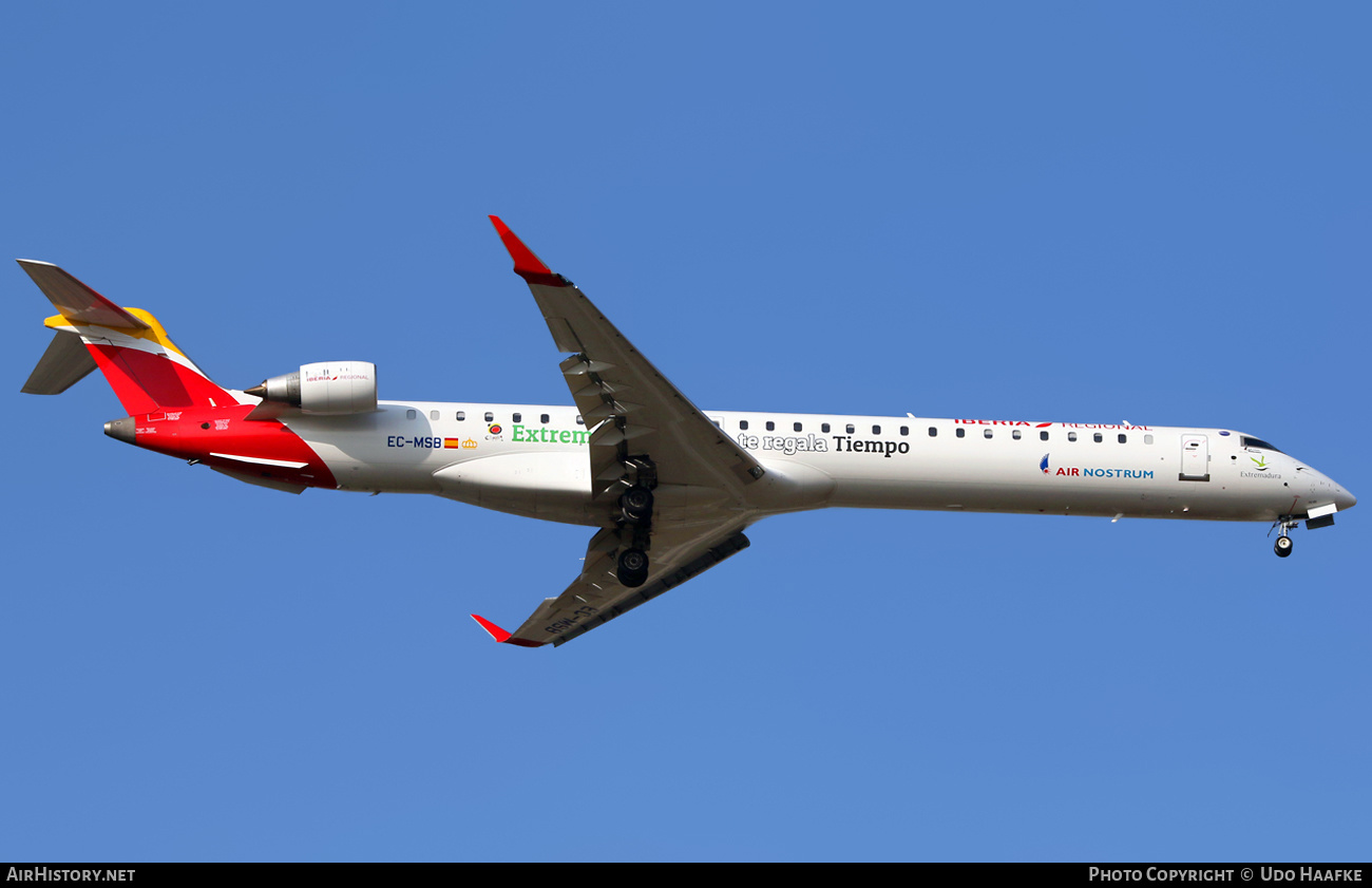 Aircraft Photo of EC-MSB | Bombardier CRJ-1000EL NG (CL-600-2E25) | Iberia Regional | AirHistory.net #409885