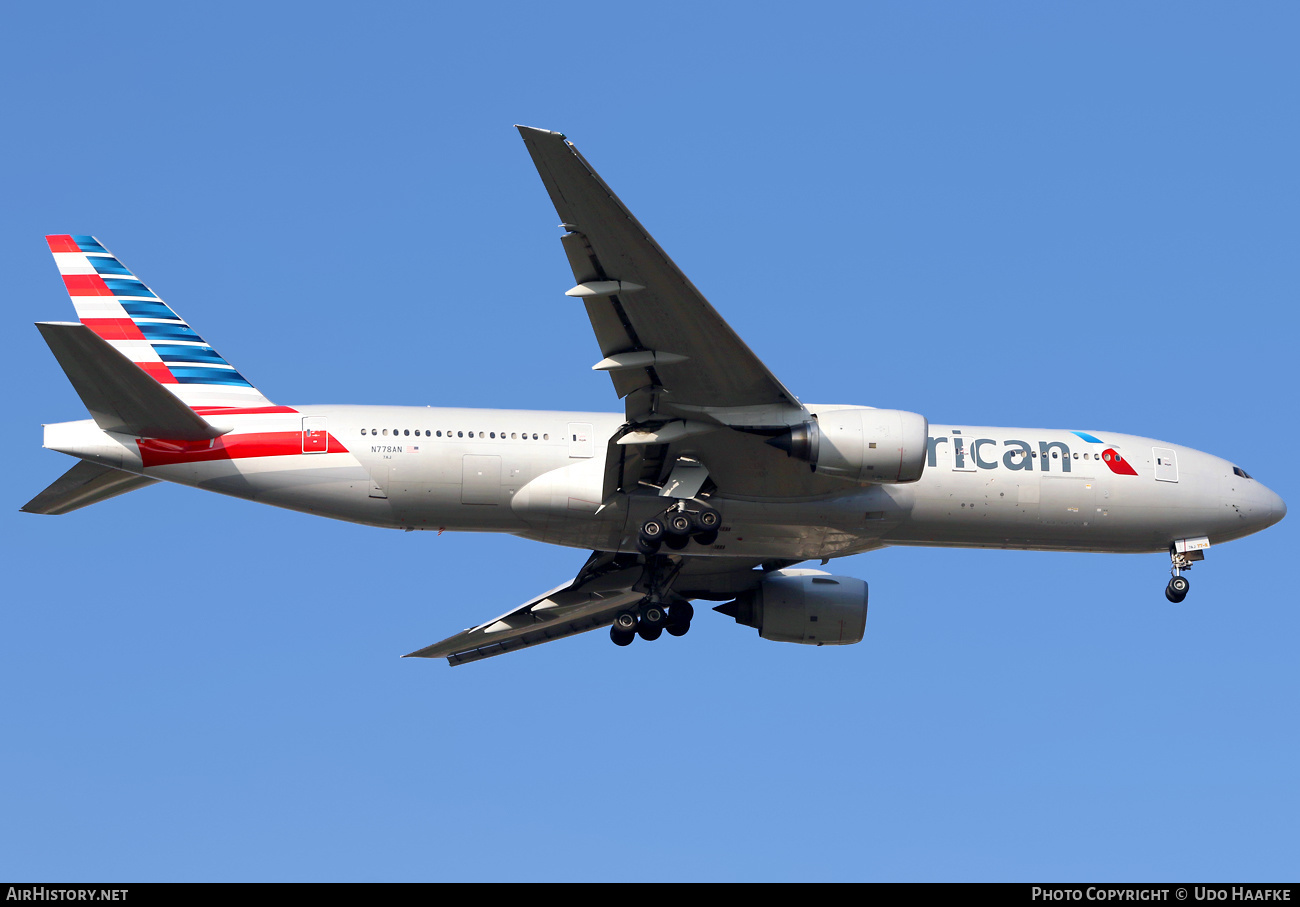 Aircraft Photo of N778AN | Boeing 777-223/ER | American Airlines | AirHistory.net #409888