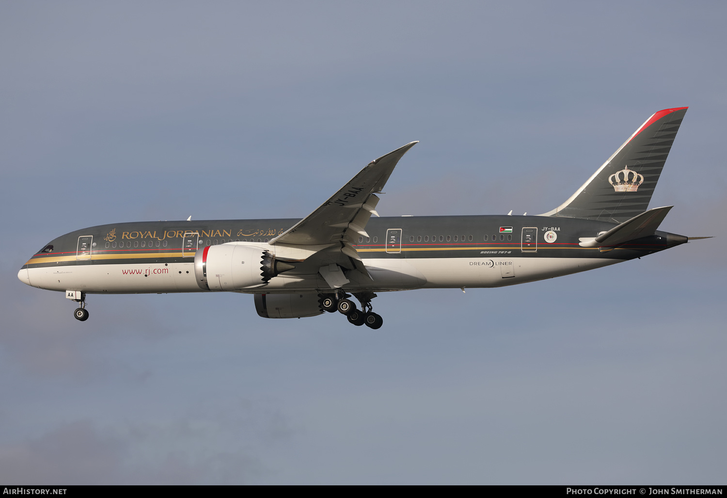Aircraft Photo of JY-BAA | Boeing 787-8 Dreamliner | Royal Jordanian Airlines | AirHistory.net #409920