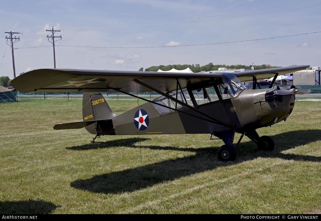 Aircraft Photo of N47175 / 326779 | Aeronca O-58B Grasshopper | USA - Air Force | AirHistory.net #409940