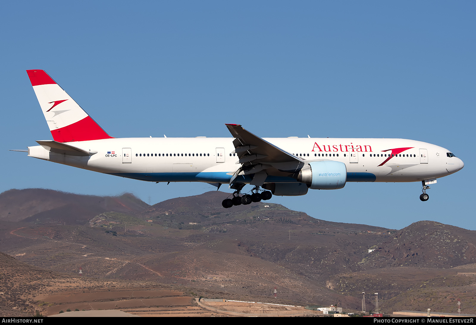 Aircraft Photo of OE-LPC | Boeing 777-2Z9/ER | Austrian Airlines | AirHistory.net #409979