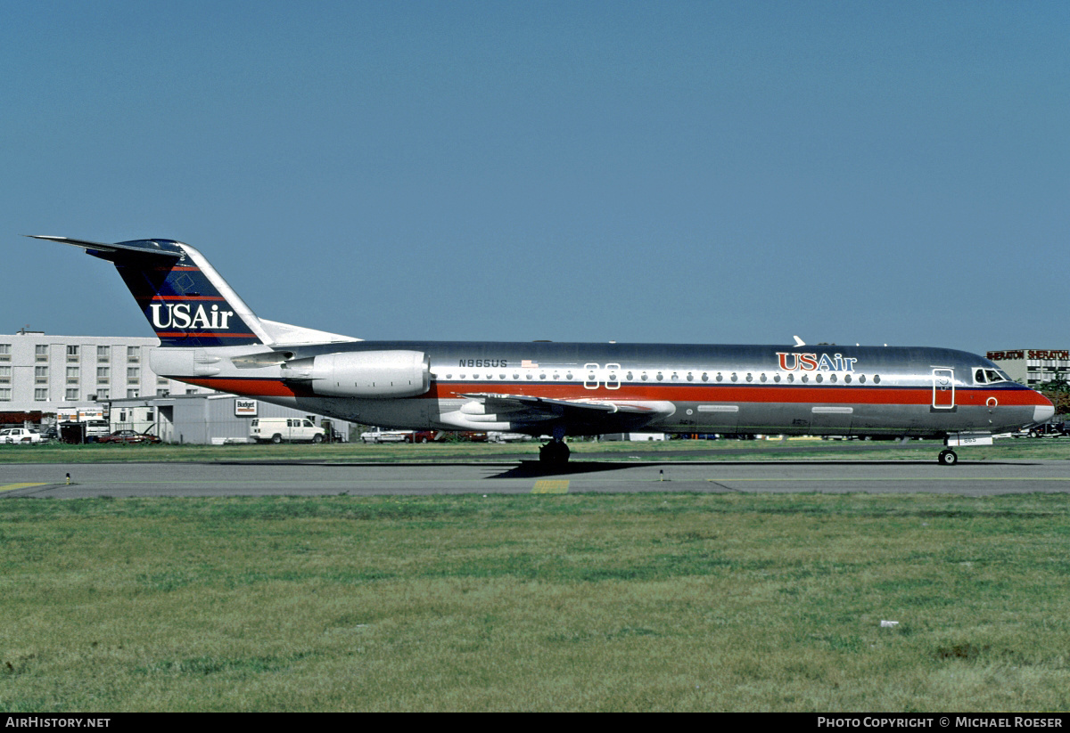 Aircraft Photo of N865US | Fokker 100 (F28-0100) | USAir | AirHistory.net #409980