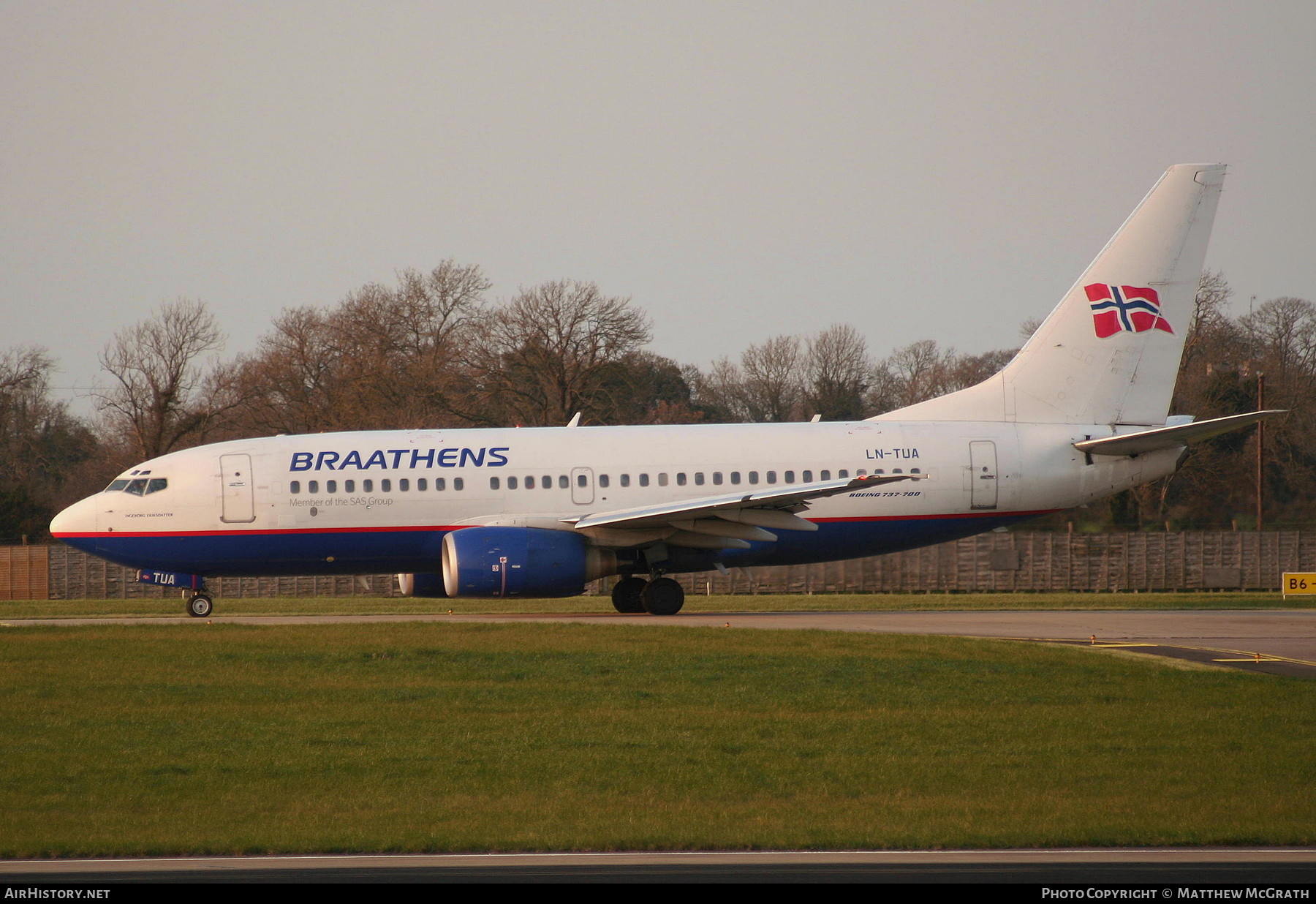 Aircraft Photo of LN-TUA | Boeing 737-705 | Braathens | AirHistory.net #410011