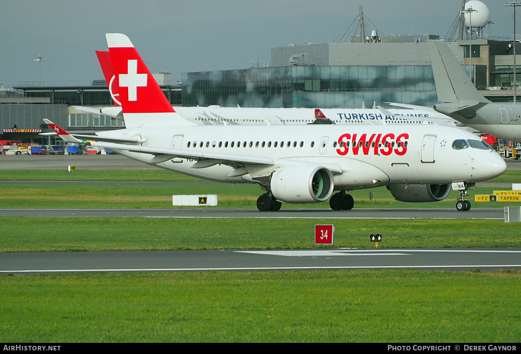 Aircraft Photo of HB-JBA | Bombardier CSeries CS100 (BD-500-1A10) | Swiss International Air Lines | AirHistory.net #410019