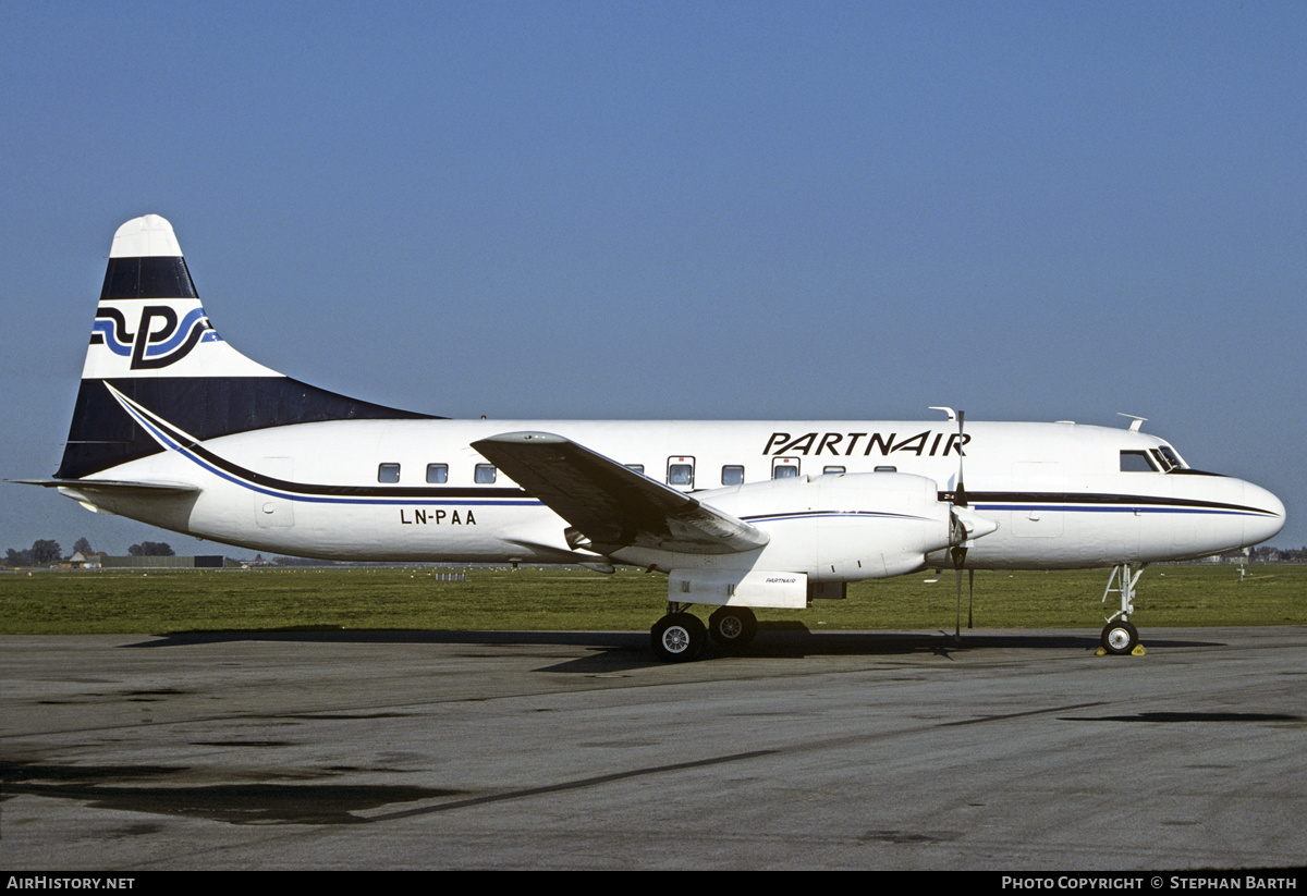 Aircraft Photo of LN-PAA | Convair 580 | Partnair | AirHistory.net #410032