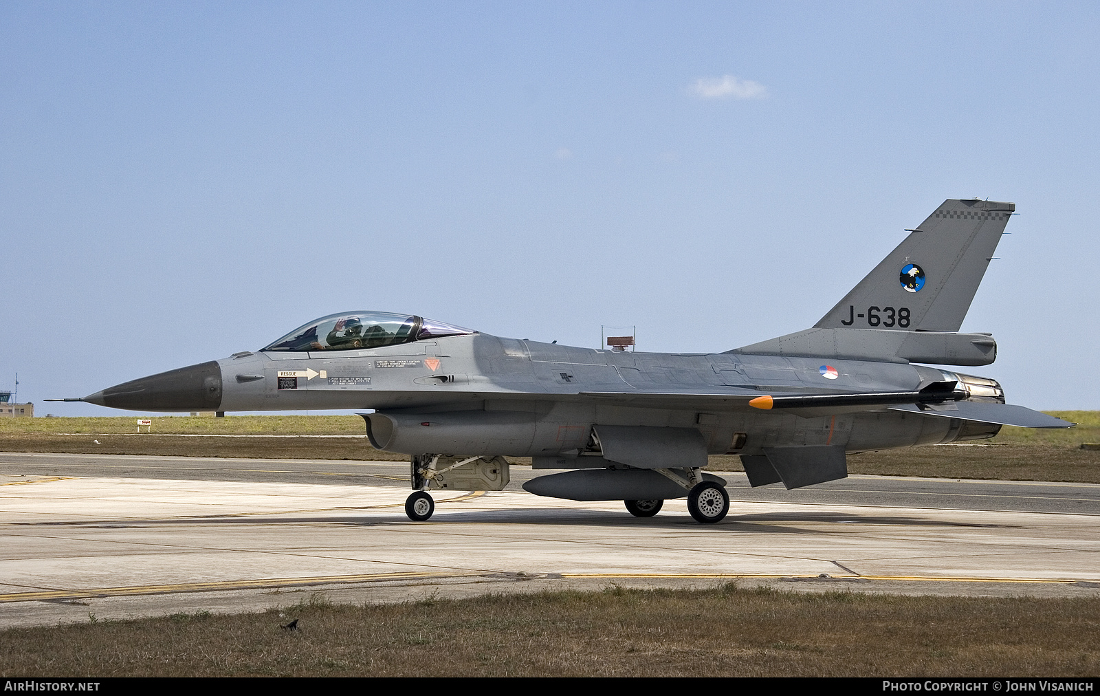 Aircraft Photo of J-638 | General Dynamics F-16AM Fighting Falcon | Netherlands - Air Force | AirHistory.net #410055