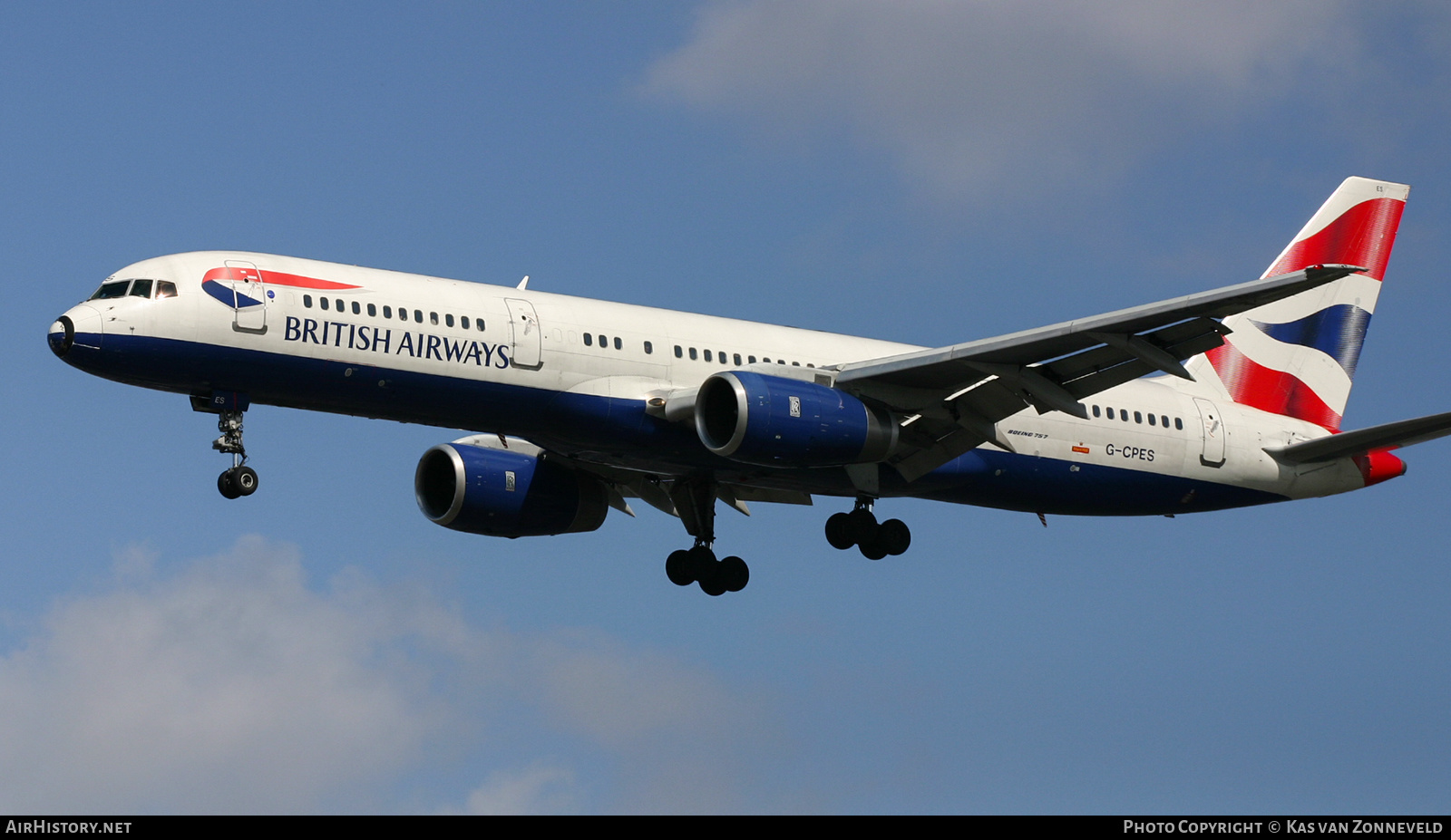 Aircraft Photo of G-CPES | Boeing 757-236 | British Airways | AirHistory.net #410096