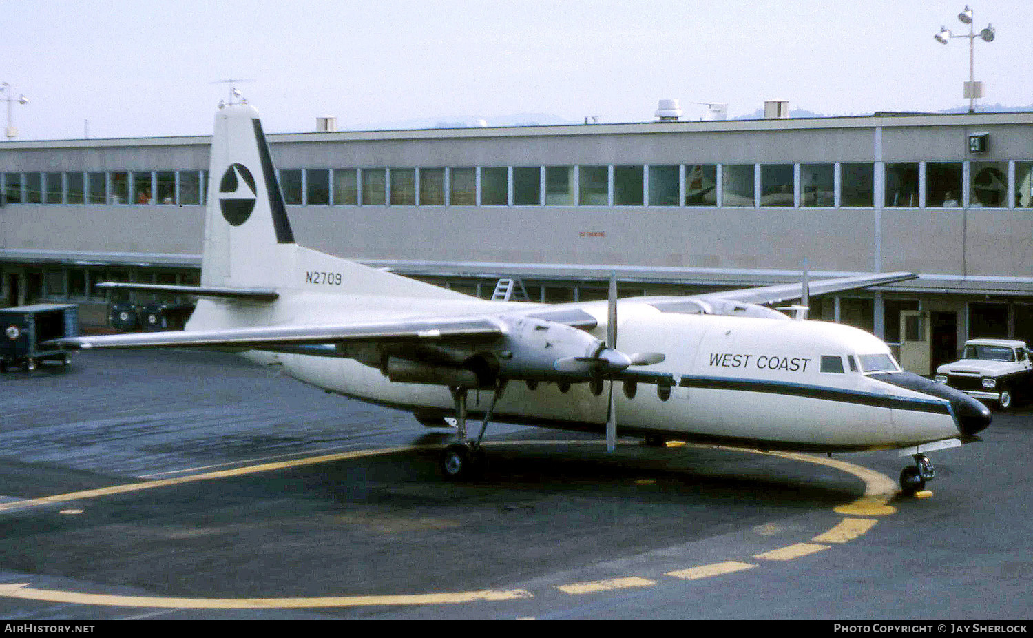 Aircraft Photo of N2709 | Fairchild F-27 | West Coast Airlines | AirHistory.net #410158