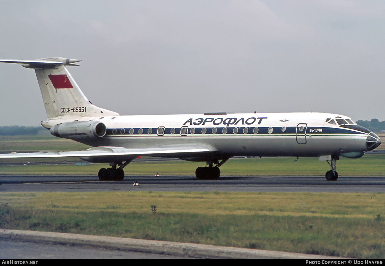 Aircraft Photo of CCCP-65851 | Tupolev Tu-134A | Aeroflot | AirHistory.net #410236