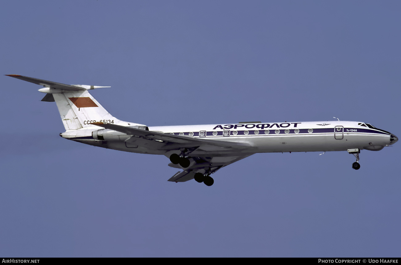 Aircraft Photo of CCCP-65134 | Tupolev Tu-134A | Aeroflot | AirHistory.net #410255