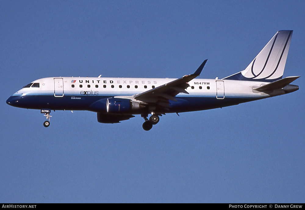 Aircraft Photo of N647RW | Embraer 170SE (ERJ-170-100SE) | United Express | AirHistory.net #410271