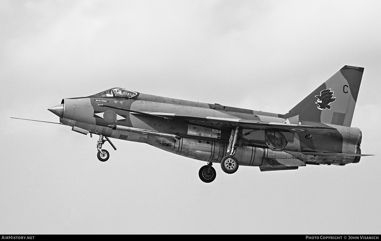 Aircraft Photo of XR765 | English Electric Lightning F6 | UK - Air Force | AirHistory.net #410319