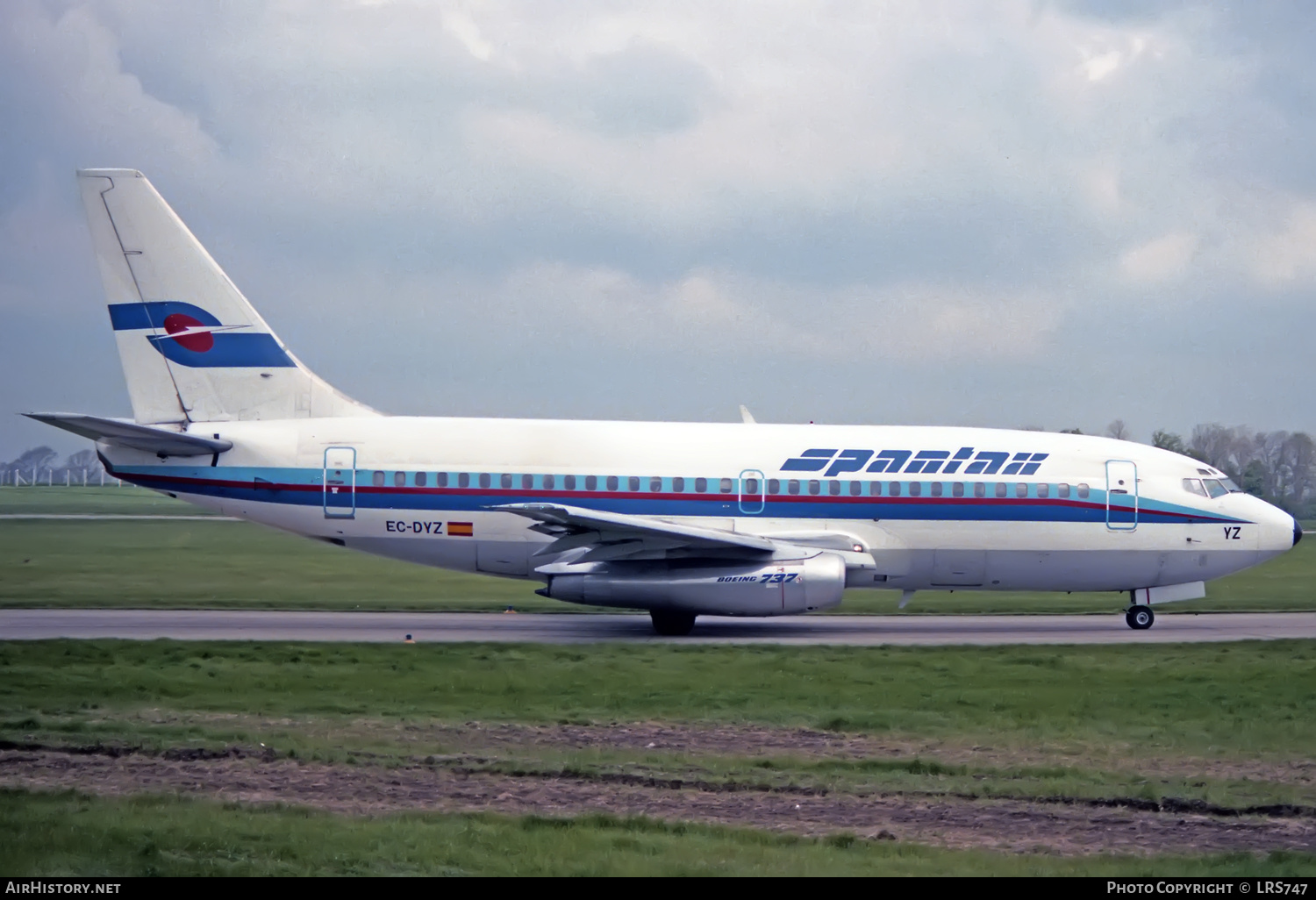 Aircraft Photo of EC-DYZ | Boeing 737-2E3/Adv | Spantax | AirHistory.net #410406