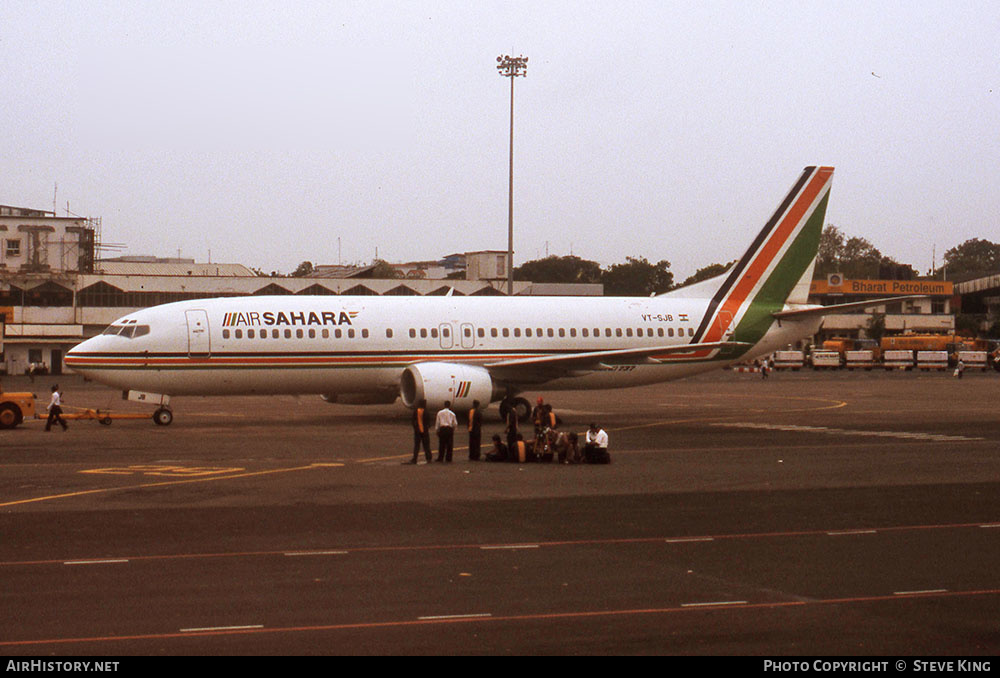 Aircraft Photo of VT-SJB | Boeing 737-4Q8 | Air Sahara | AirHistory.net #410450