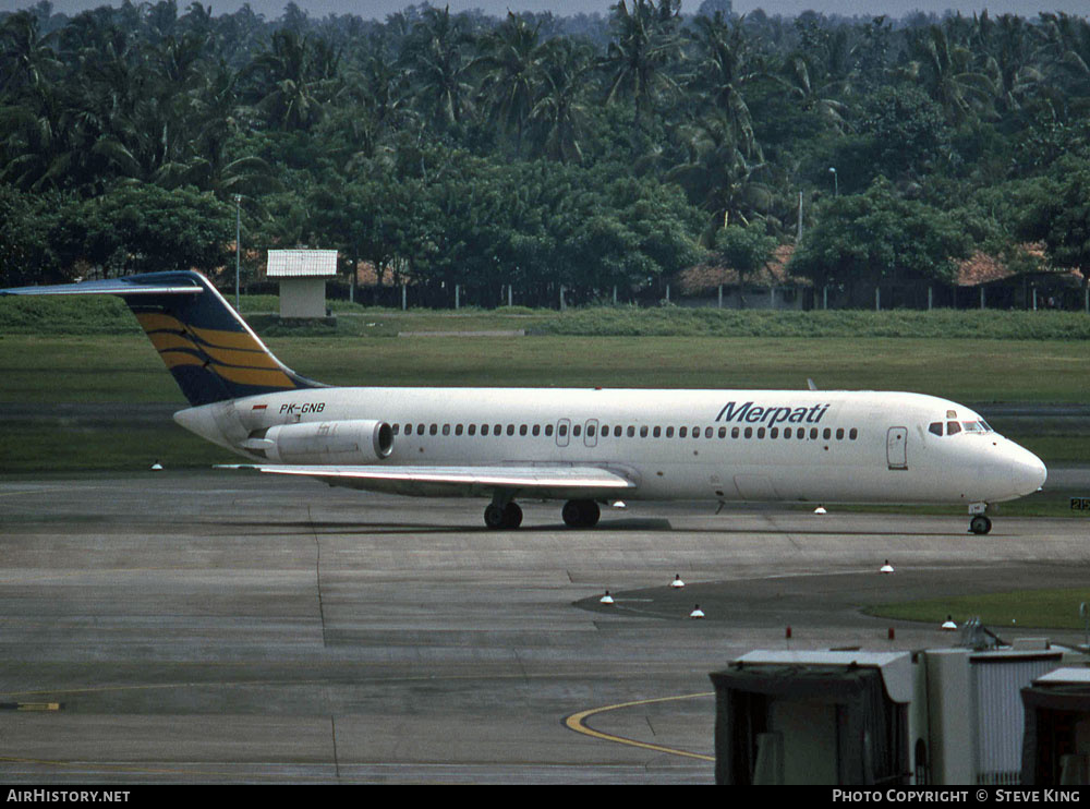 Aircraft Photo of PK-GNB | McDonnell Douglas DC-9-32 | Merpati Nusantara Airlines | AirHistory.net #410467