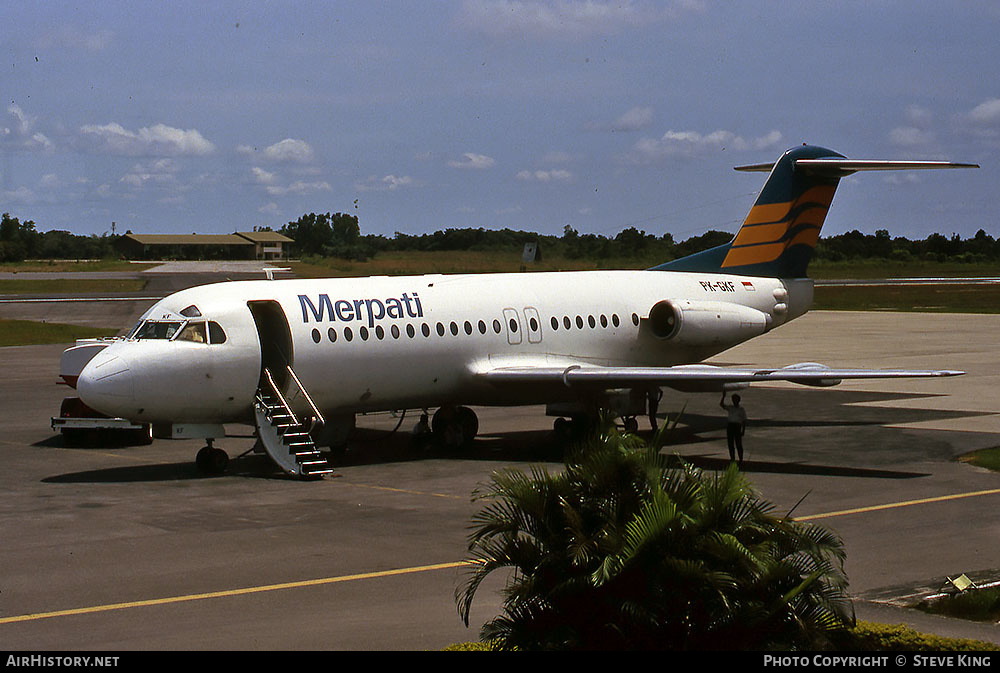 Aircraft Photo of PK-GKF | Fokker F28-4000 Fellowship | Merpati Nusantara Airlines | AirHistory.net #410488