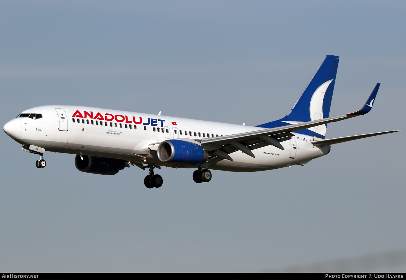 Aircraft Photo of TC-JFI | Boeing 737-8F2 | AnadoluJet | AirHistory.net #410512