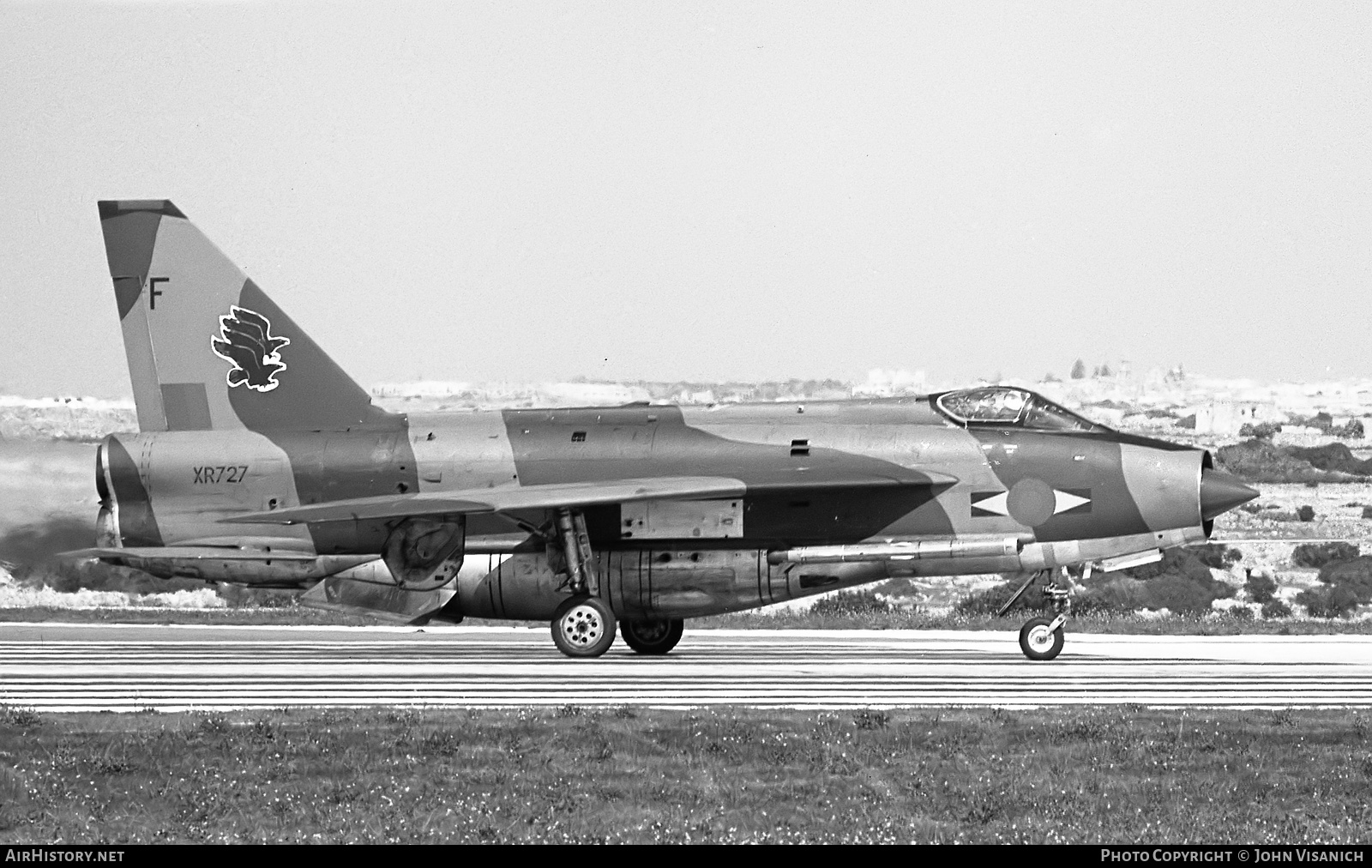 Aircraft Photo of XR727 | English Electric Lightning F6 | UK - Air Force | AirHistory.net #410579