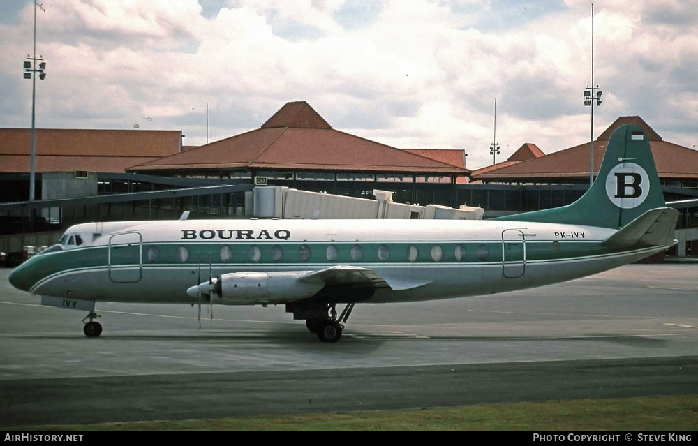 Aircraft Photo of PK-IVY | Vickers 843 Viscount | Bouraq Indonesia Airlines | AirHistory.net #410604