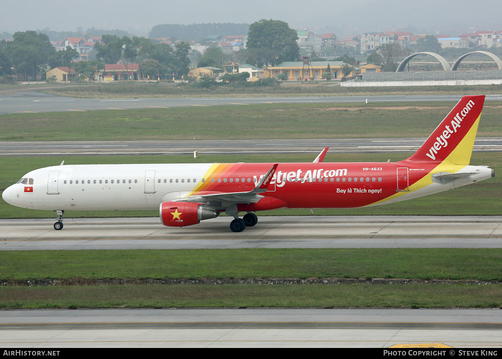 Aircraft Photo of VN-A633 | Airbus A321-211 | VietJet Air | AirHistory.net #410619