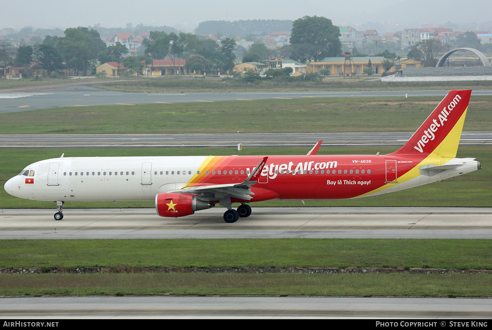 Aircraft Photo of VN-A635 | Airbus A321-211 | VietJet Air | AirHistory.net #410620