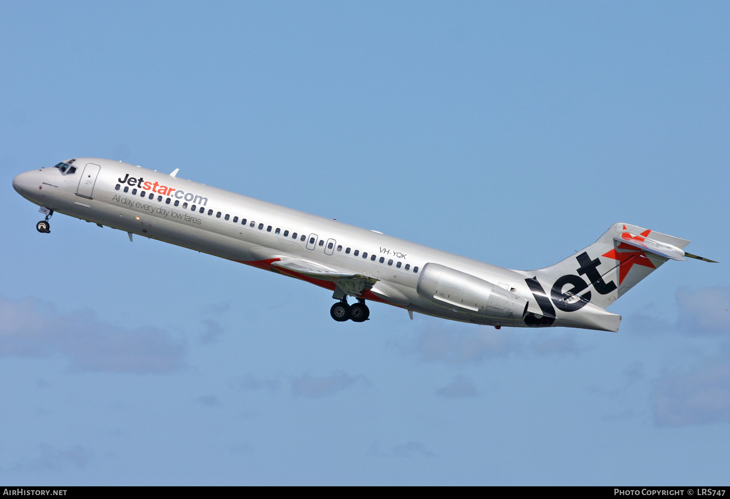 Aircraft Photo of VH-YQK | Boeing 717-231 | Jetstar Airways | AirHistory.net #410623