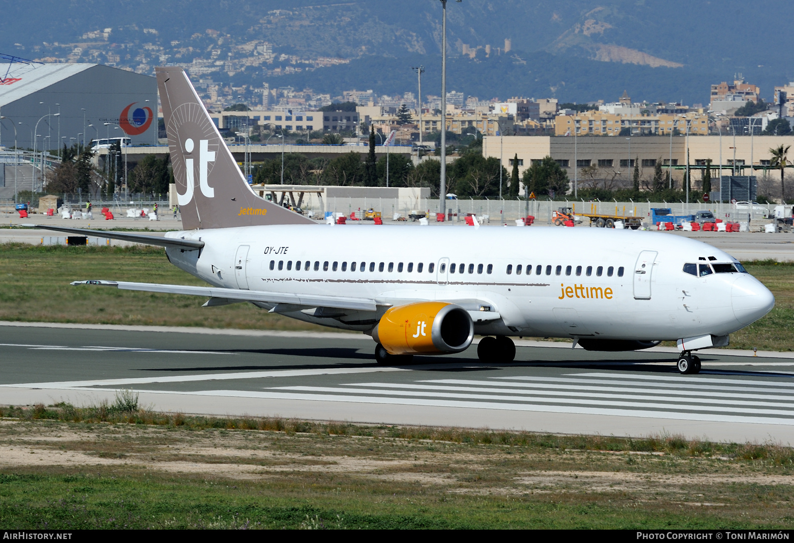Aircraft Photo of OY-JTE | Boeing 737-3L9 | Jettime | AirHistory.net #410657