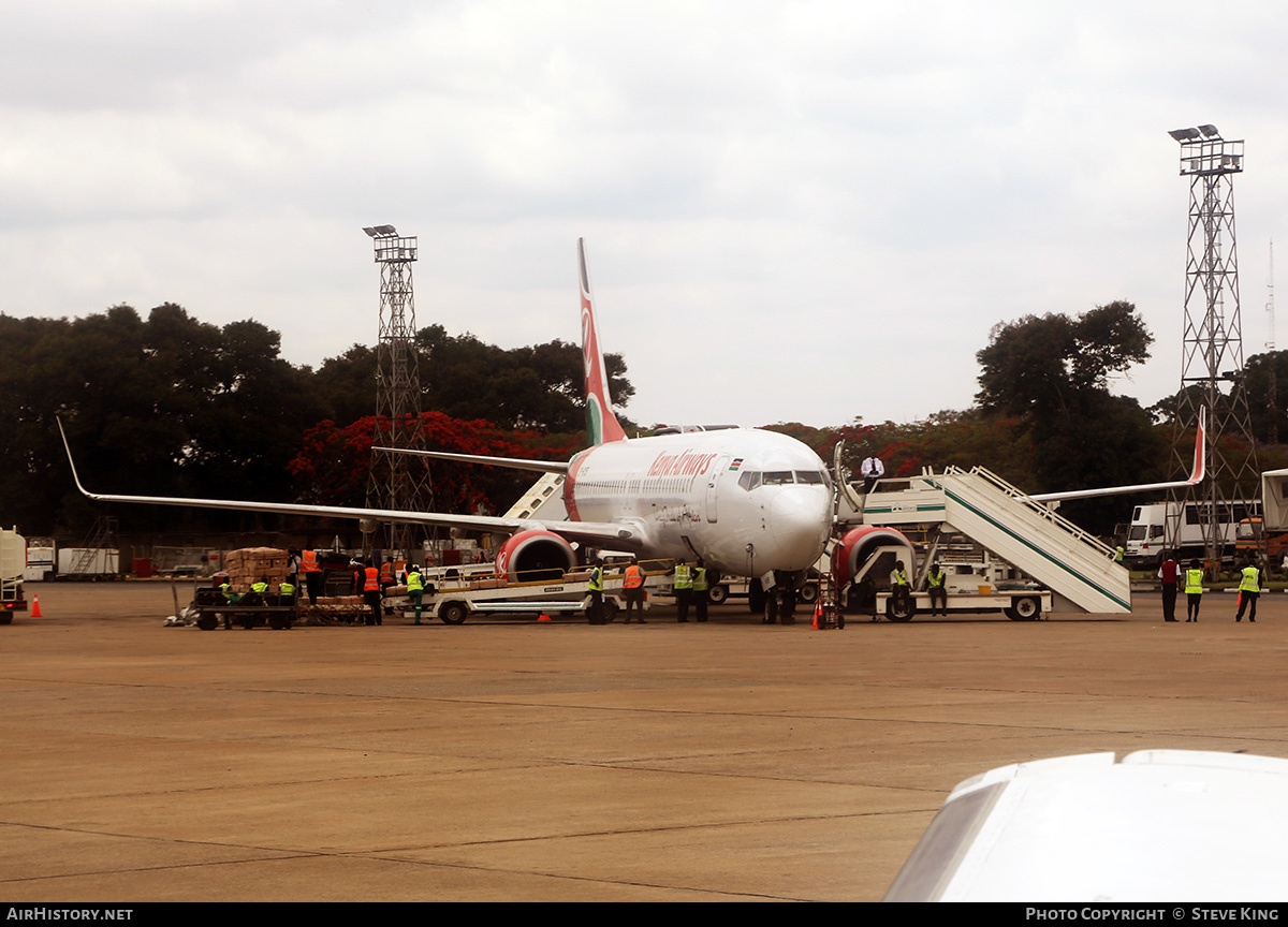 Aircraft Photo of 5Y-KYB | Boeing 737-8AL | Kenya Airways | AirHistory.net #410658