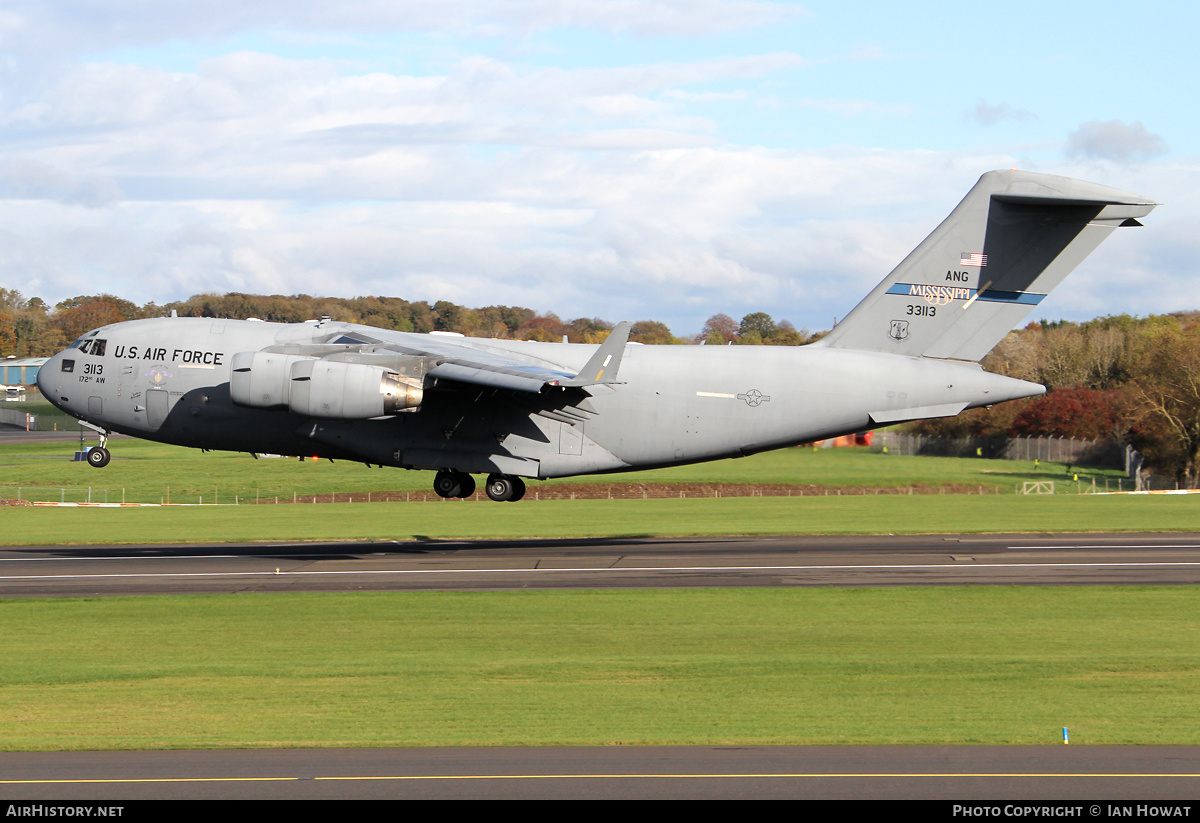 Aircraft Photo of 03-3113 / 33113 | Boeing C-17A Globemaster III | USA - Air Force | AirHistory.net #410679