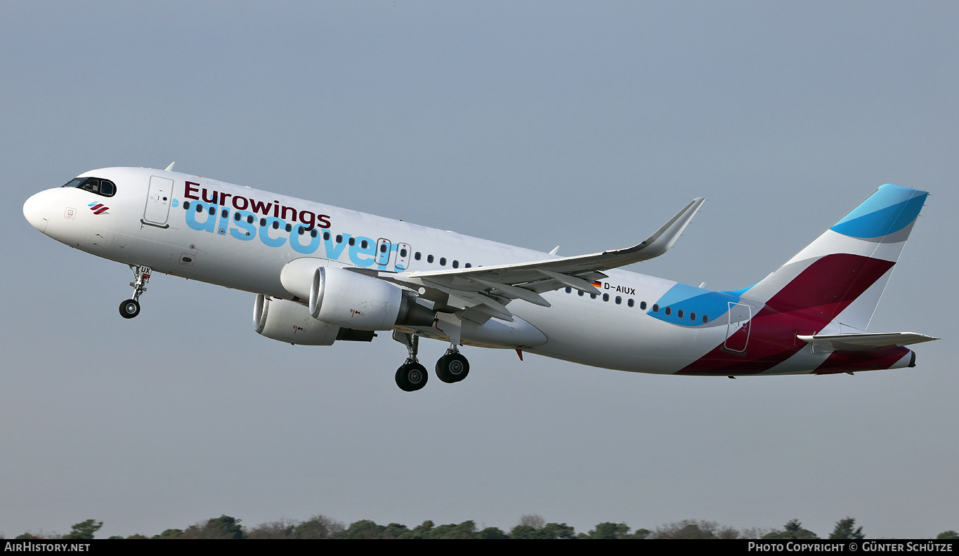 Aircraft Photo of D-AIUX | Airbus A320-214 | Eurowings Discover | AirHistory.net #410697