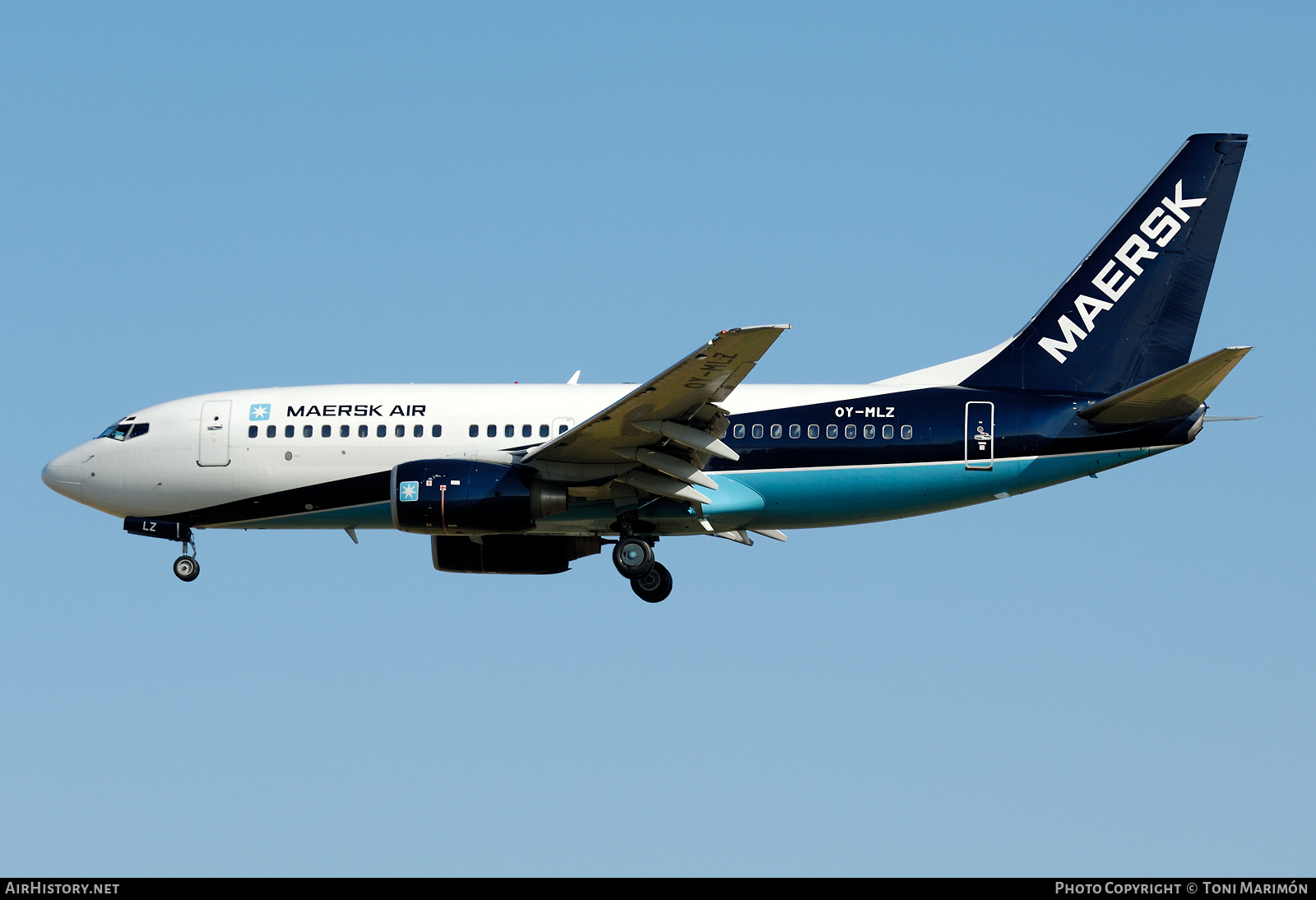 Aircraft Photo of OY-MLZ | Boeing 737-73S | Maersk Air | AirHistory.net #410725