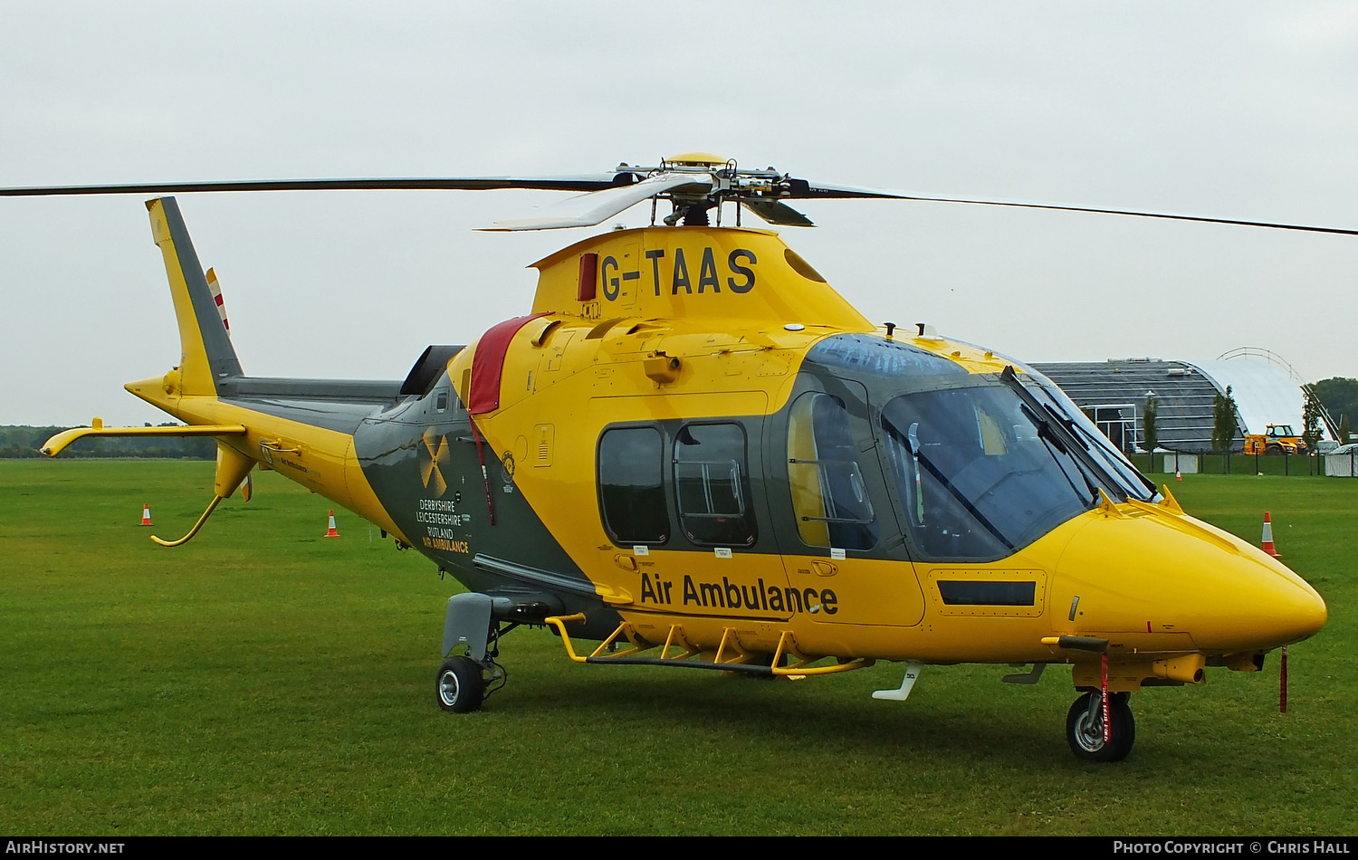 Aircraft Photo of G-TAAS | AgustaWestland AW-109SP GrandNew | Derbyshire, Leicestershire & Rutland Air Ambulance | AirHistory.net #410728