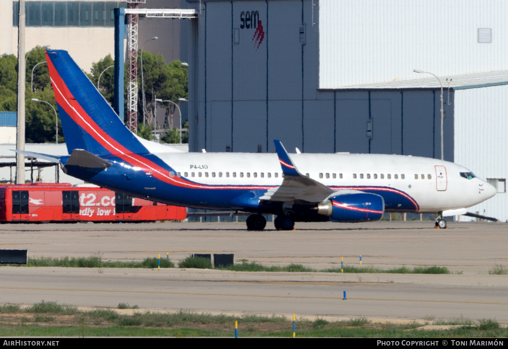 Aircraft Photo of P4-LIG | Boeing 737-7JF BBJ | AirHistory.net #410752