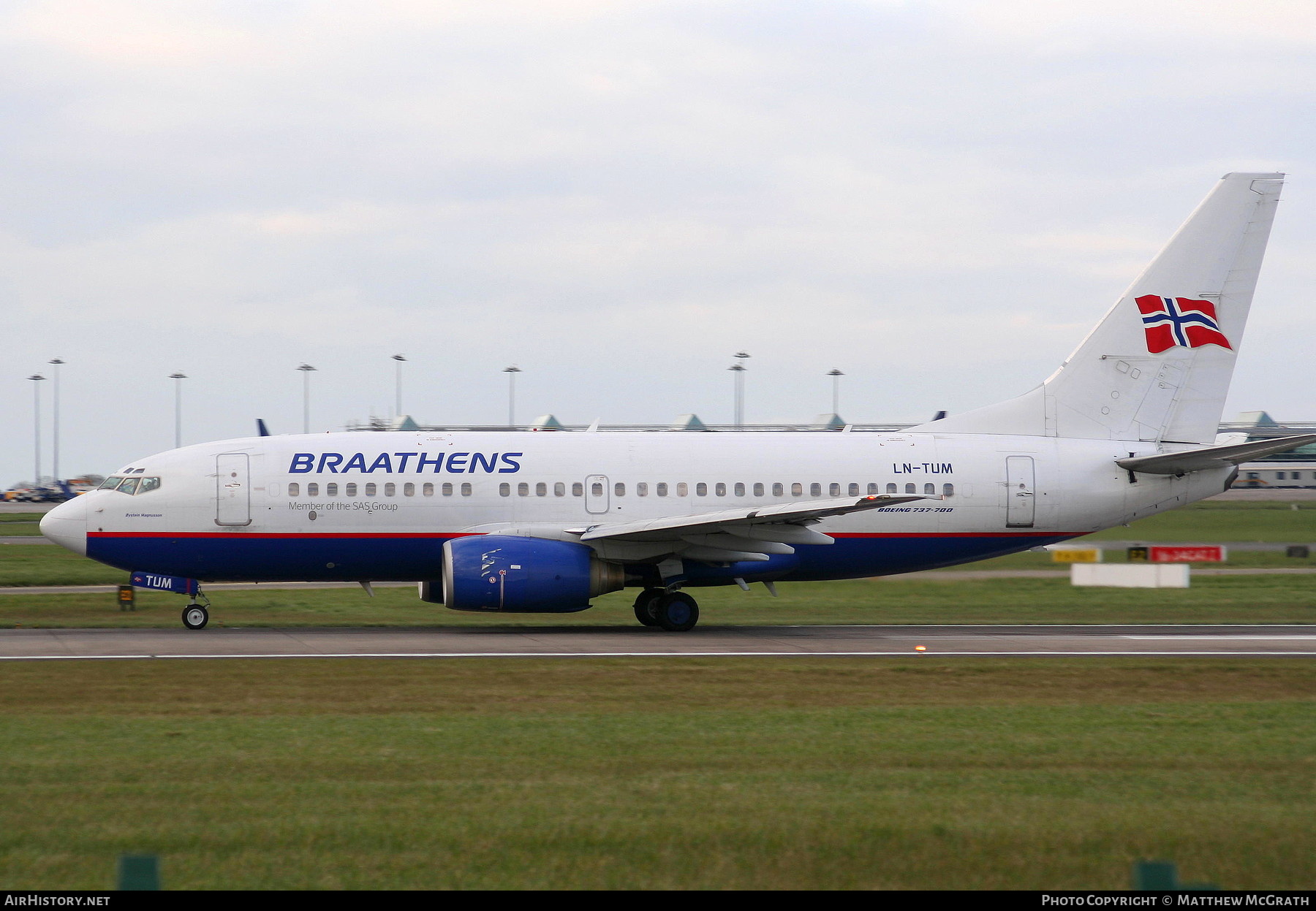 Aircraft Photo of LN-TUM | Boeing 737-705 | Braathens | AirHistory.net #410790