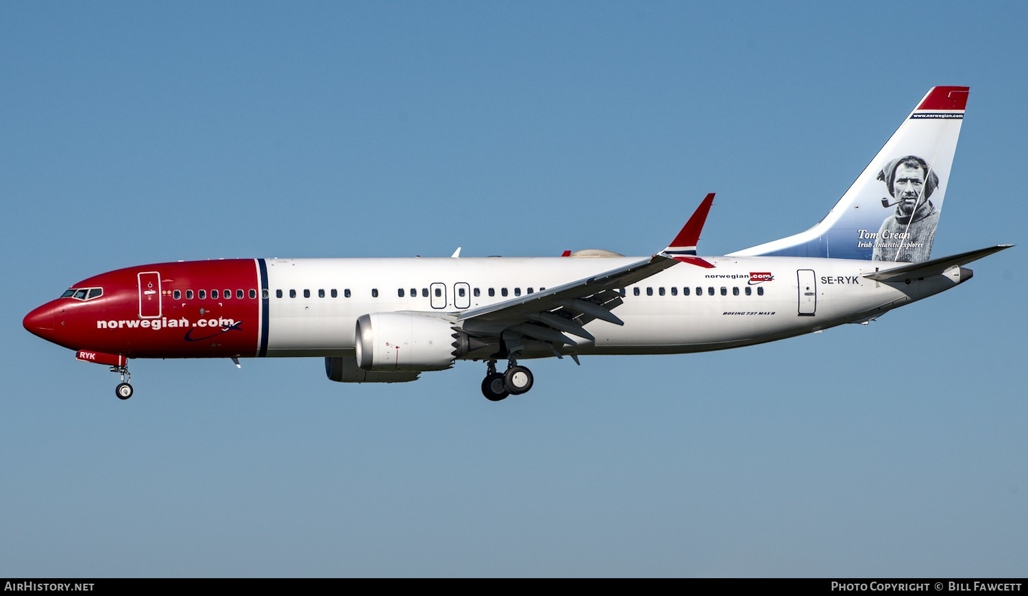 Aircraft Photo of SE-RYK | Boeing 737-8 Max 8 | Norwegian | AirHistory.net #410852