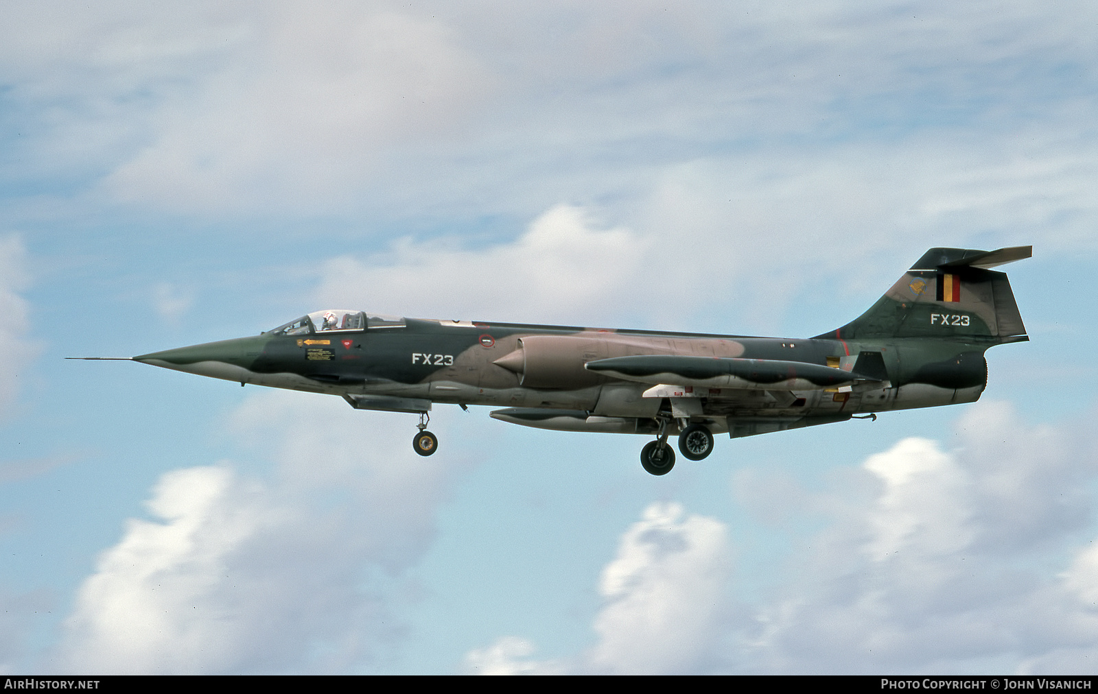 Aircraft Photo of FX23 | Lockheed F-104G Starfighter | Belgium - Air Force | AirHistory.net #410882