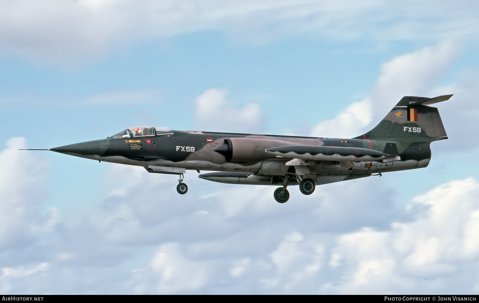 Aircraft Photo of FX58 | Lockheed F-104G Starfighter | Belgium - Air Force | AirHistory.net #410886