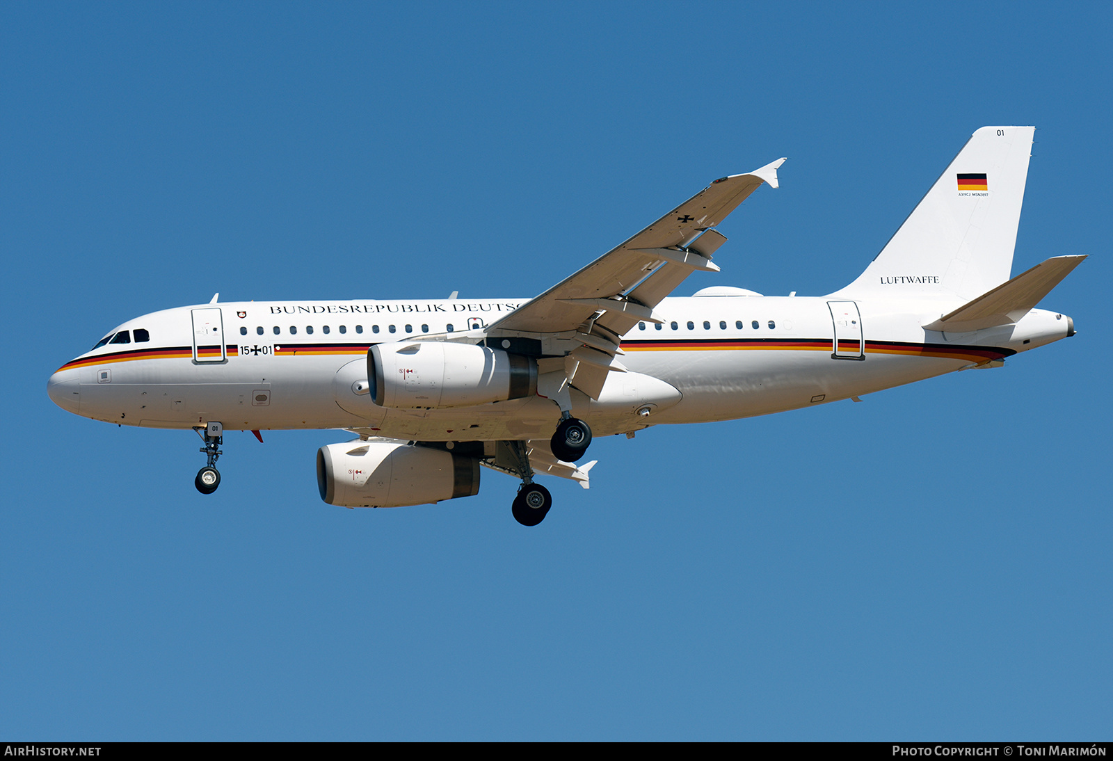 Aircraft Photo of 1501 | Airbus ACJ319 (A319-133/CJ) | Germany - Air Force | AirHistory.net #410907