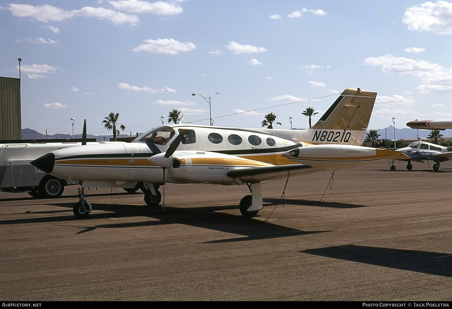 Aircraft Photo of N8021Q | Cessna 421B Golden Eagle | Sawyer Aviation | AirHistory.net #410917