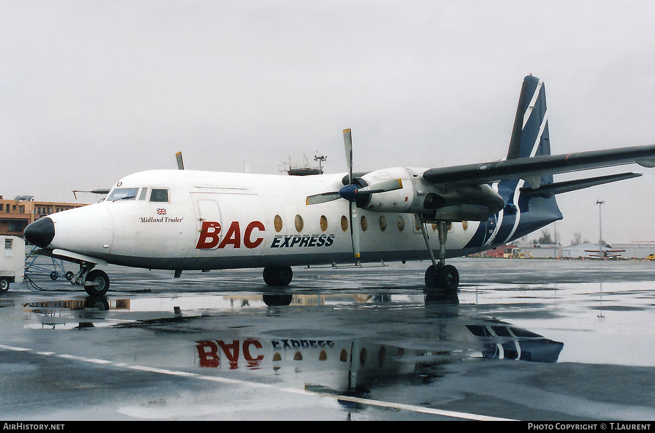 Aircraft Photo of G-JEAD | Fokker F27-500F Friendship | BAC Express Airlines | AirHistory.net #410959