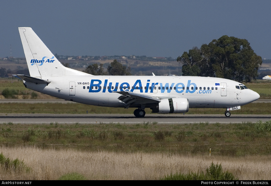 Aircraft Photo of YR-BAG | Boeing 737-5L9 | Blue Air | AirHistory.net #410973