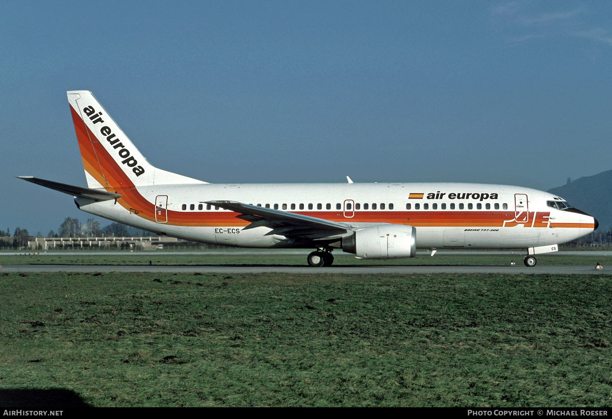 Aircraft Photo of EC-ECS | Boeing 737-375 | Air Europa | AirHistory.net #410991