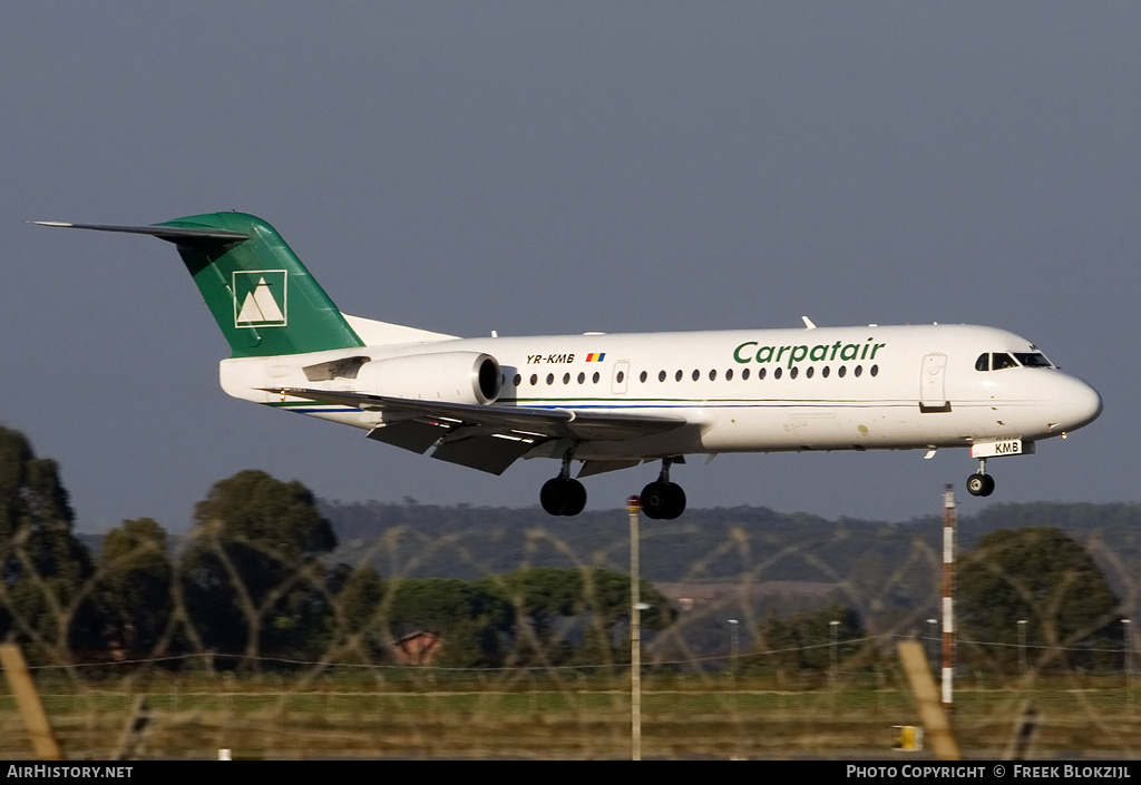 Aircraft Photo of YR-KMB | Fokker 70 (F28-0070) | Carpatair | AirHistory.net #410993