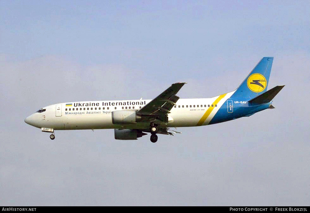 Aircraft Photo of UR-GAV | Boeing 737-4C9 | Ukraine International Airlines | AirHistory.net #410996