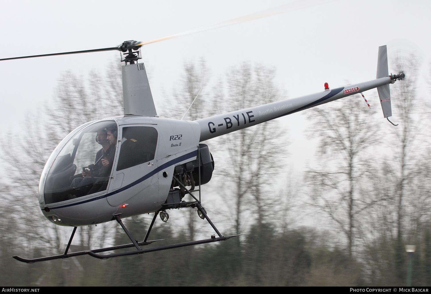 Aircraft Photo of G-BYIE | Robinson R-22 Beta II | Austin Aviation | AirHistory.net #411028