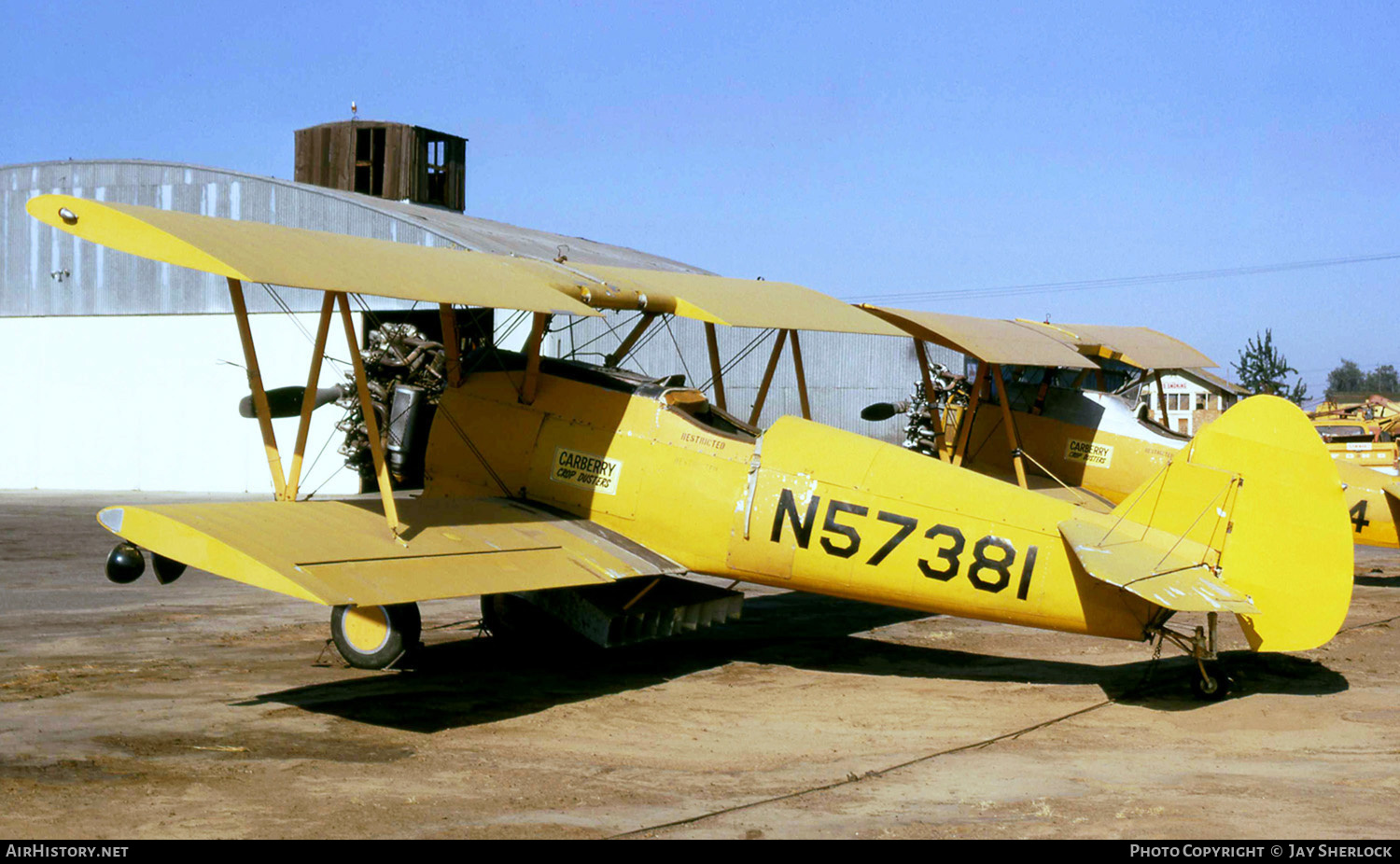 Aircraft Photo of N57381 | Stearman PT-17/R985 Kaydet (A75N1) | Carberry Crop Dusters | AirHistory.net #411059