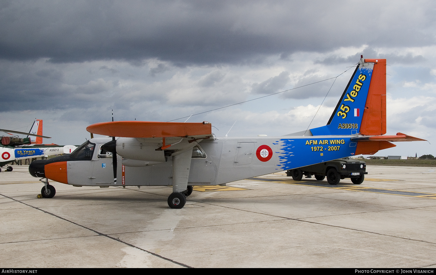 Aircraft Photo of AS9516 | Pilatus Britten-Norman BN-2B-26 Islander | Malta - Air Force | AirHistory.net #411105