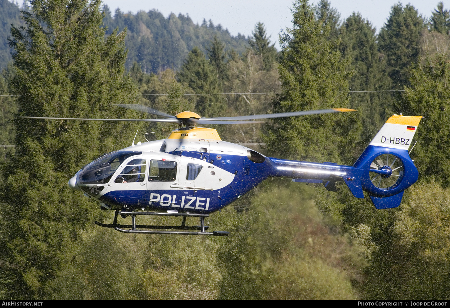Aircraft Photo of D-HBBZ | Eurocopter EC-135P-2 | Polizei | AirHistory.net #411143