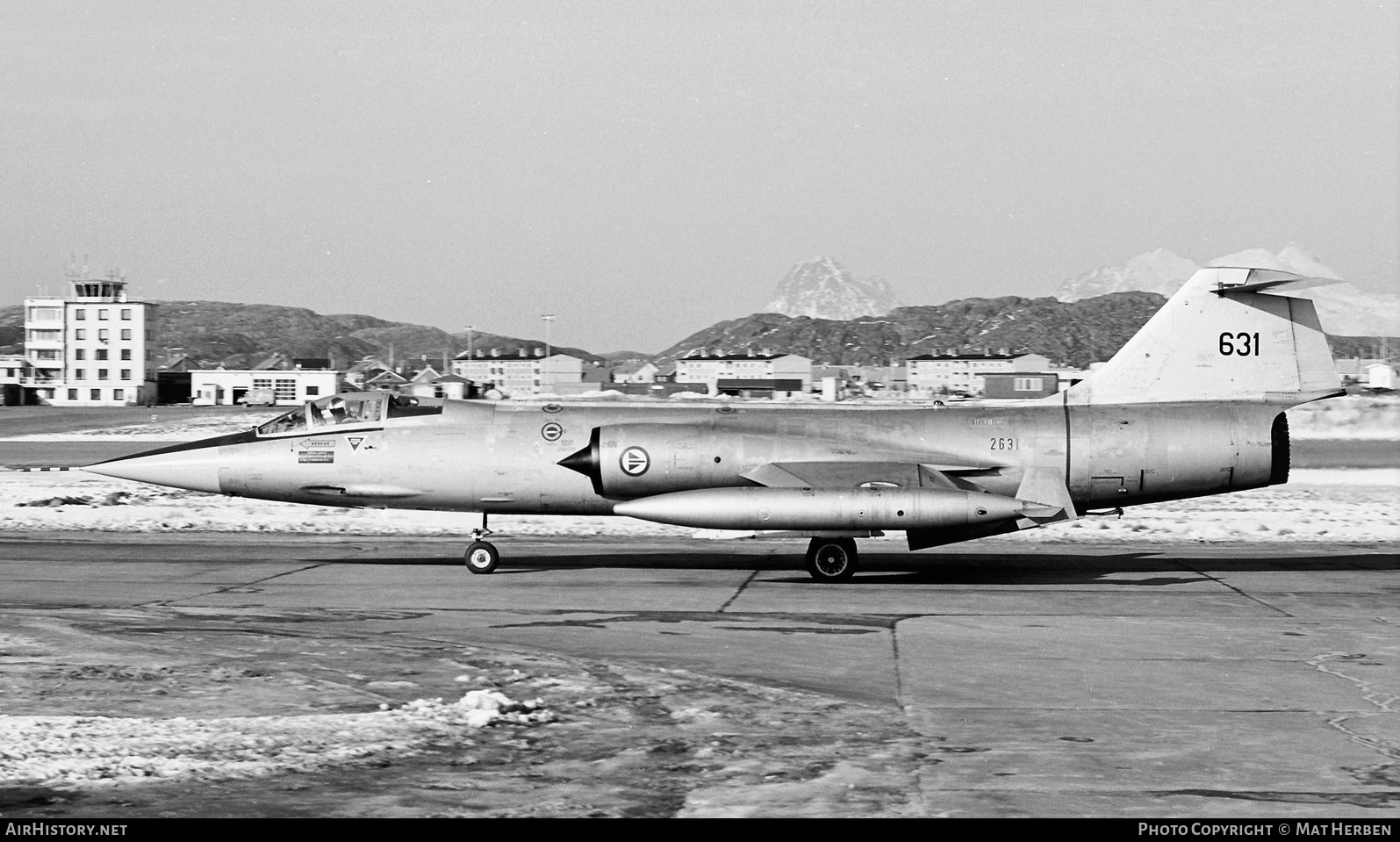 Aircraft Photo of 631 | Lockheed RF-104G Starfighter | Norway - Air Force | AirHistory.net #411152