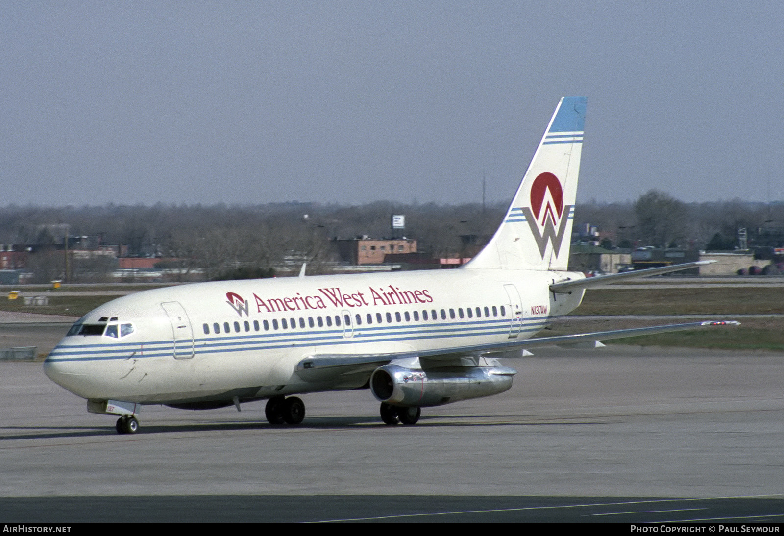 Aircraft Photo of N137AW | Boeing 737-2Q8/Adv | America West Airlines | AirHistory.net #411265